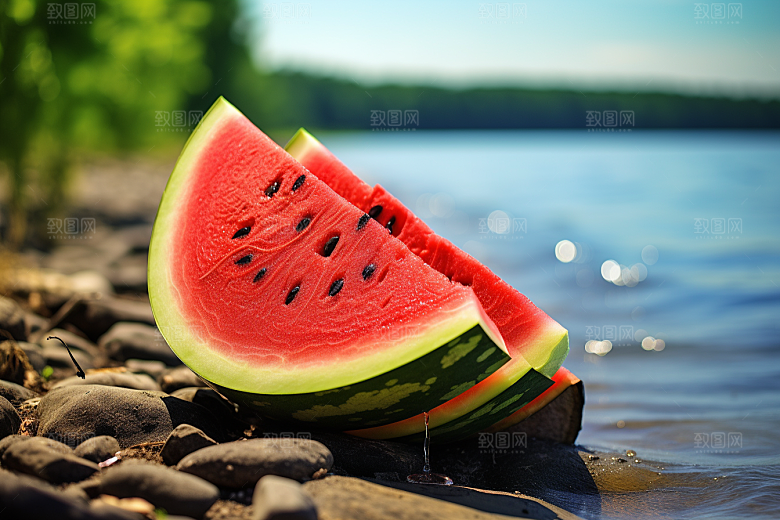 大暑夏天炎热素材