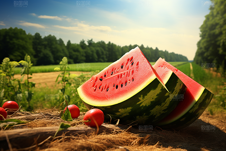 大暑夏季暑气素材