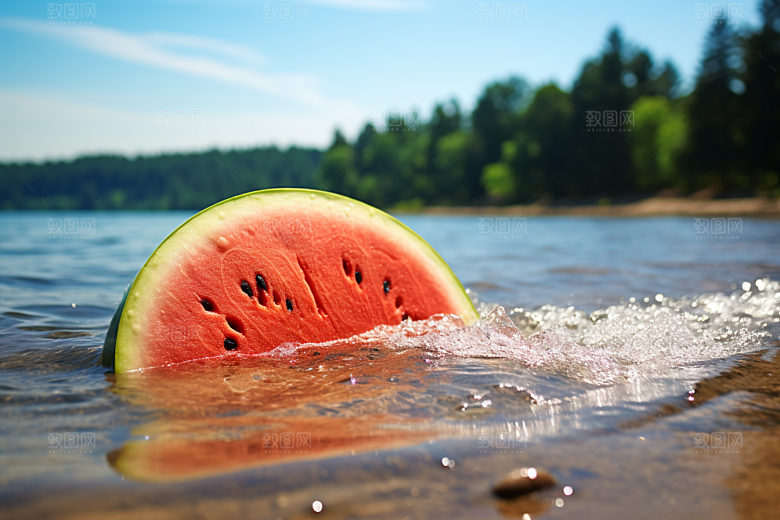 大暑暑气夏季素材