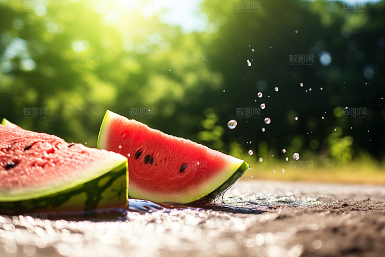 大暑氛围盛夏素材
