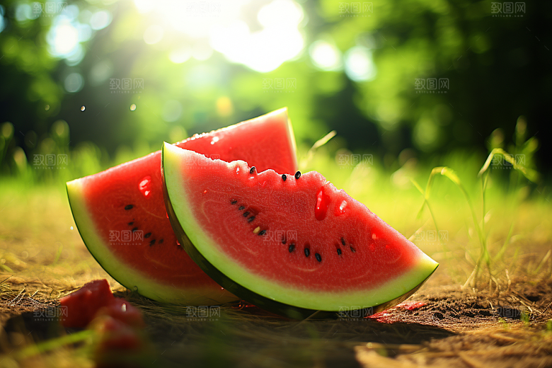 大暑氛围暑气素材
