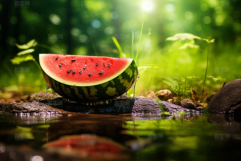 大暑炎热夏季素材