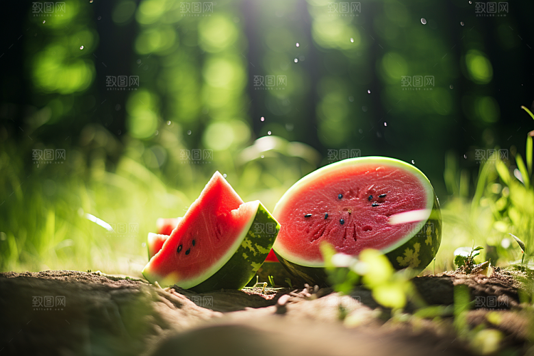 大暑氛围夏天素材
