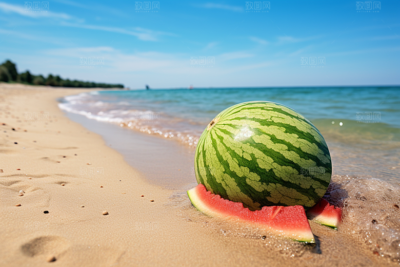 大暑夏季暑气素材