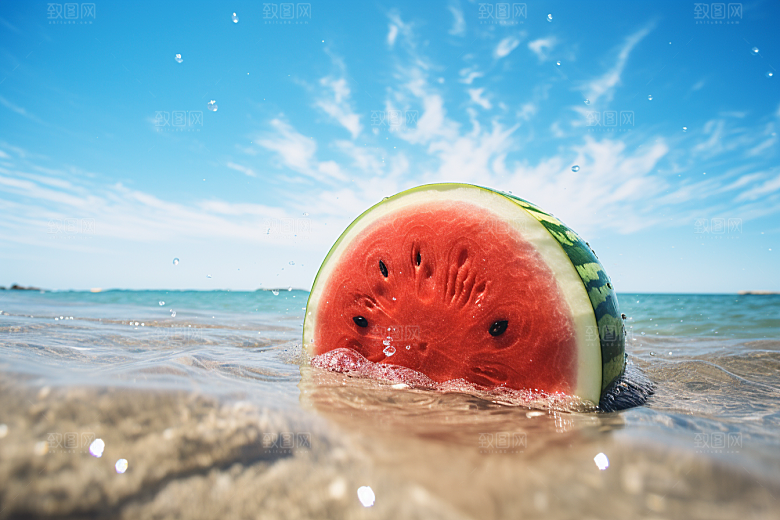 大暑氛围盛夏素材