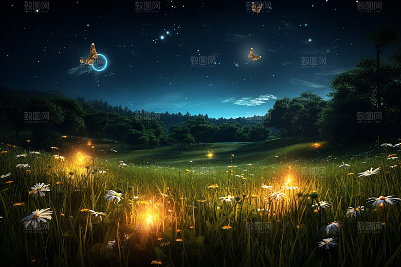 大暑清凉盛夏素材