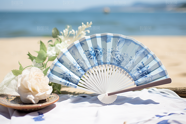 大暑暑气夏天素材
