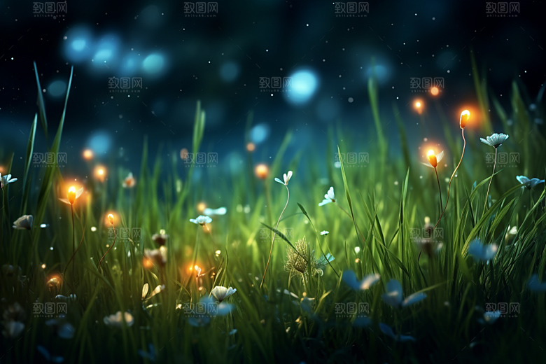 大暑暑气夏季素材