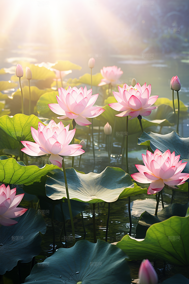 大暑暑气夏季素材