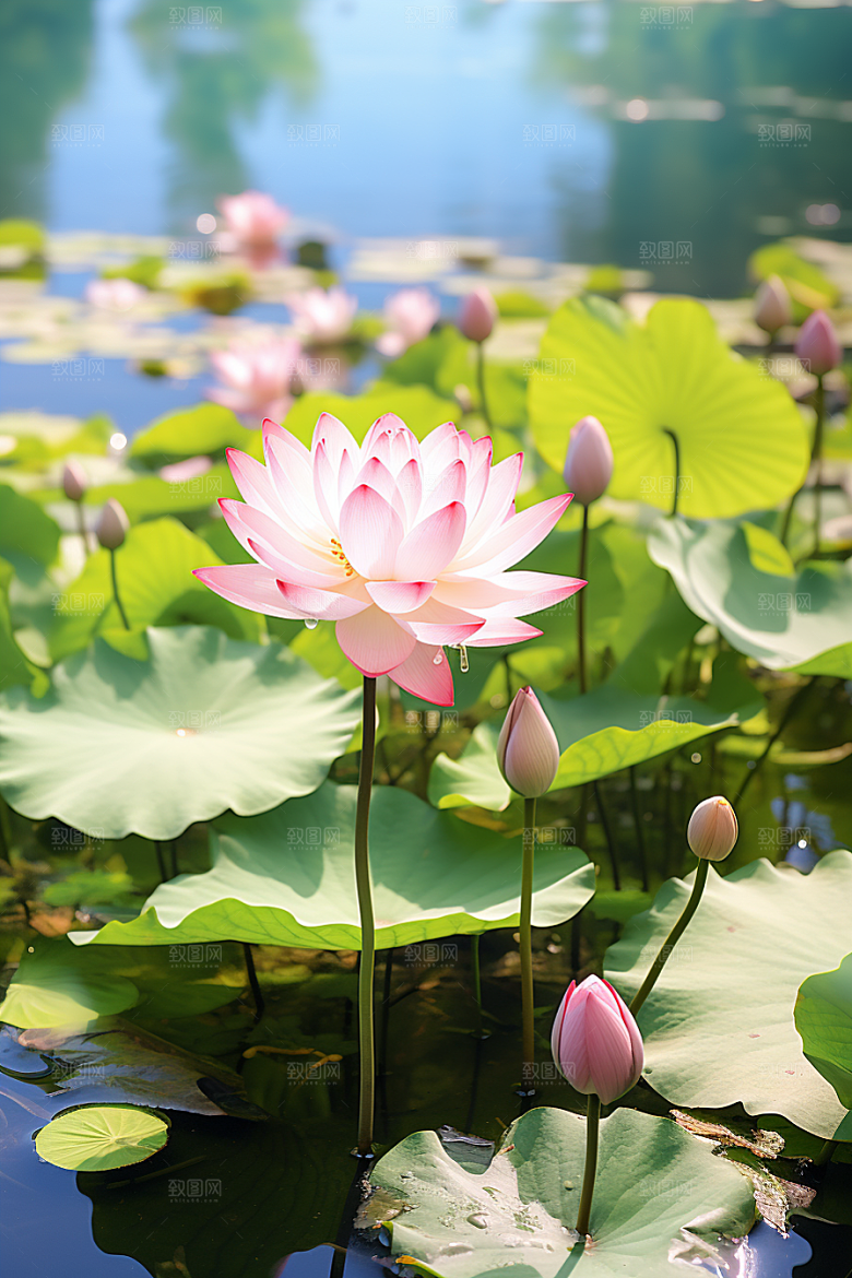 大暑二十四节气夏季素材