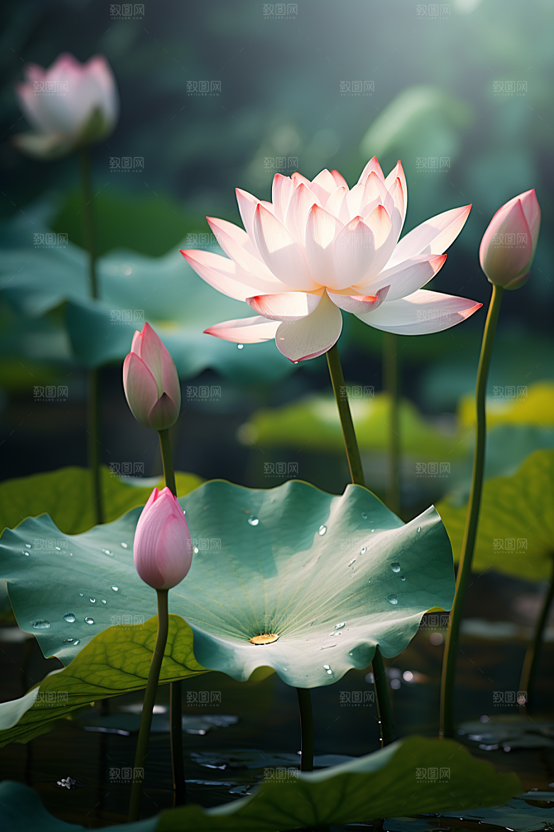 大暑氛围夏天素材