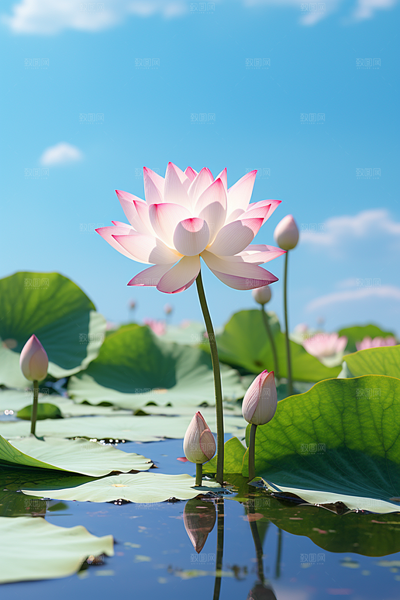 大暑炎热氛围素材