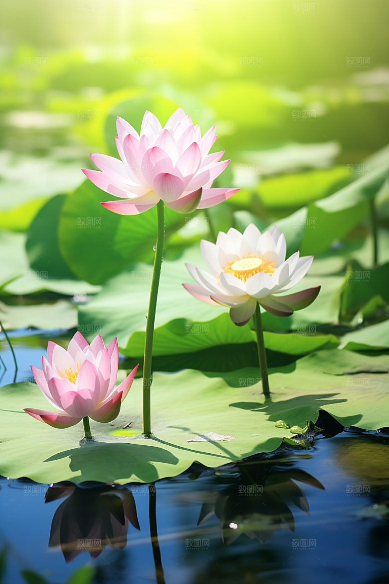大暑节气炎热素材