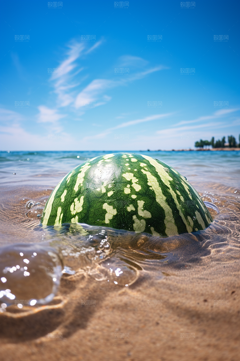 大暑炎热盛夏素材