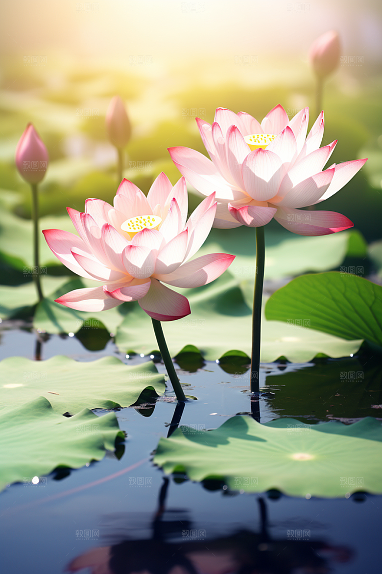 大暑氛围盛夏素材