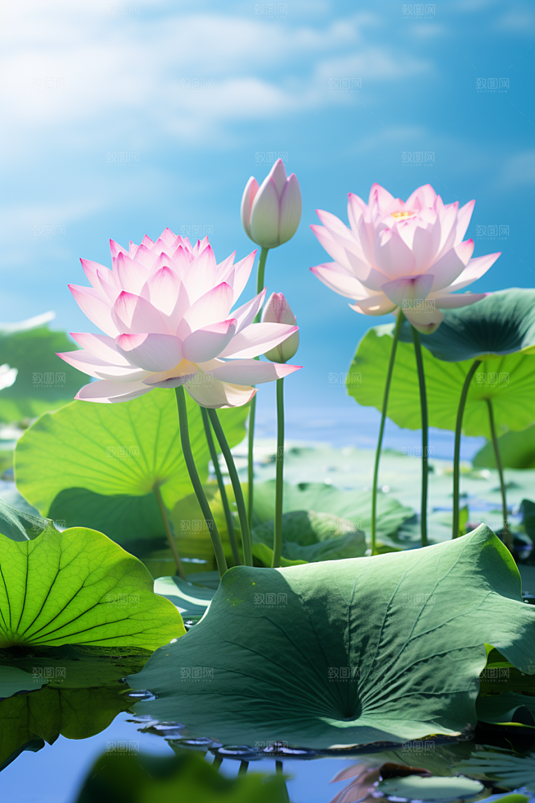 大暑炎热夏天素材