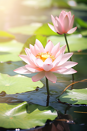 大暑节气夏季素材