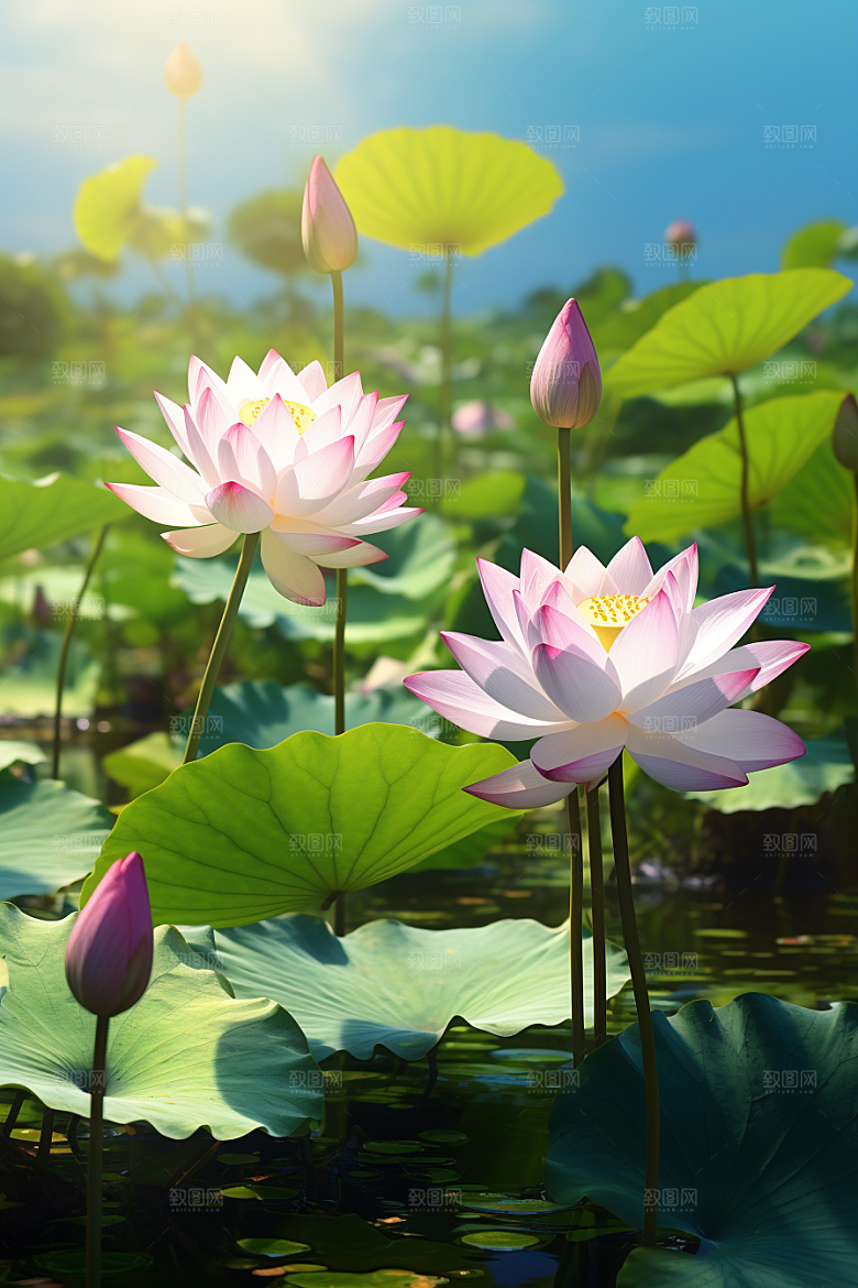 大暑盛夏暑气素材