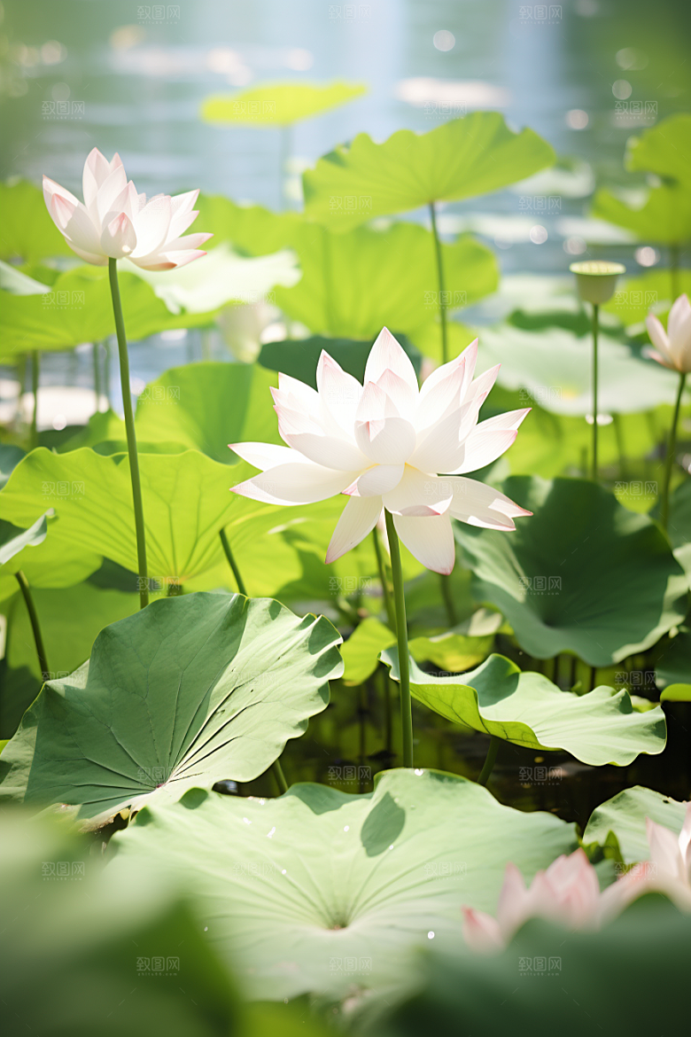 大暑夏季暑气素材