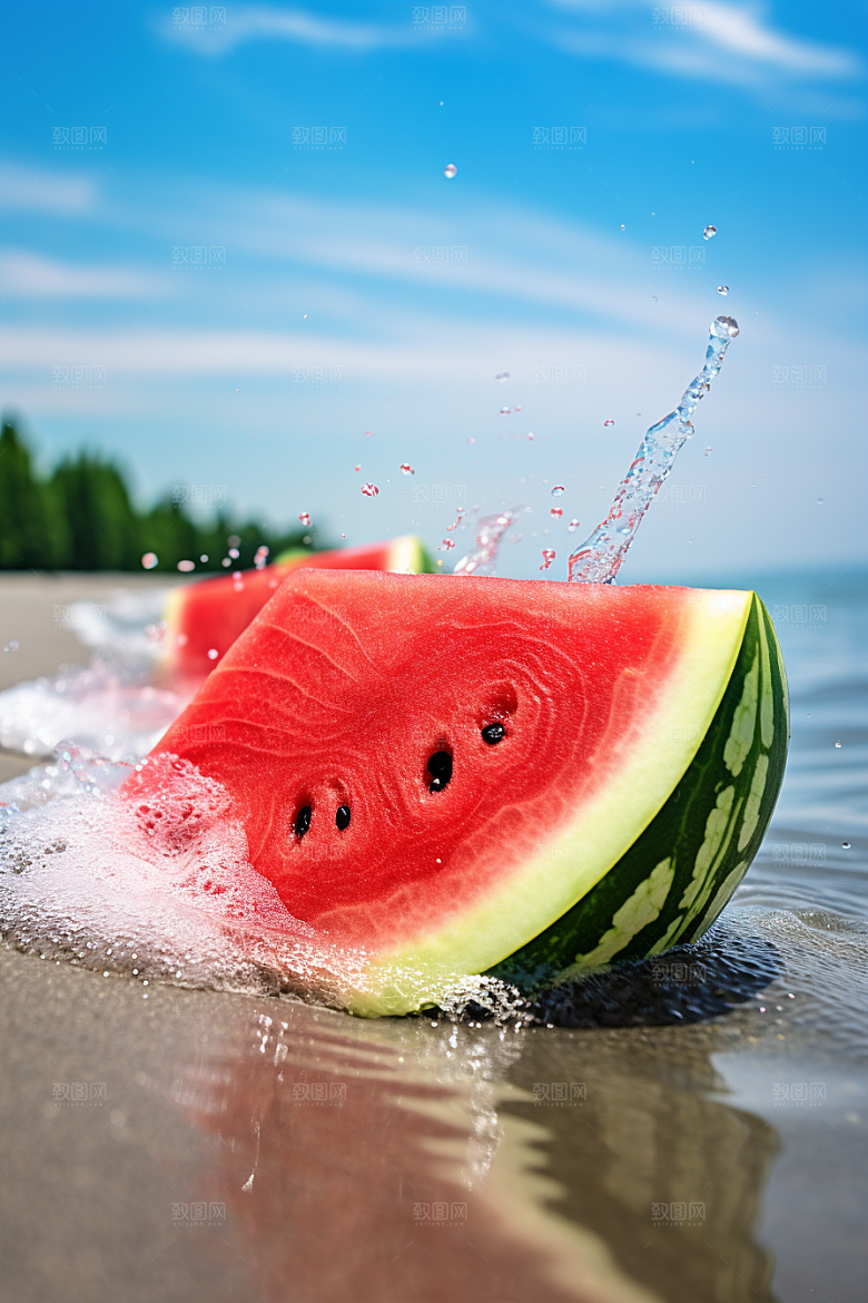 大暑夏天氛围素材