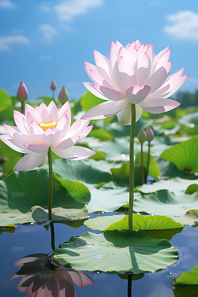 大暑清凉二十四节气素材