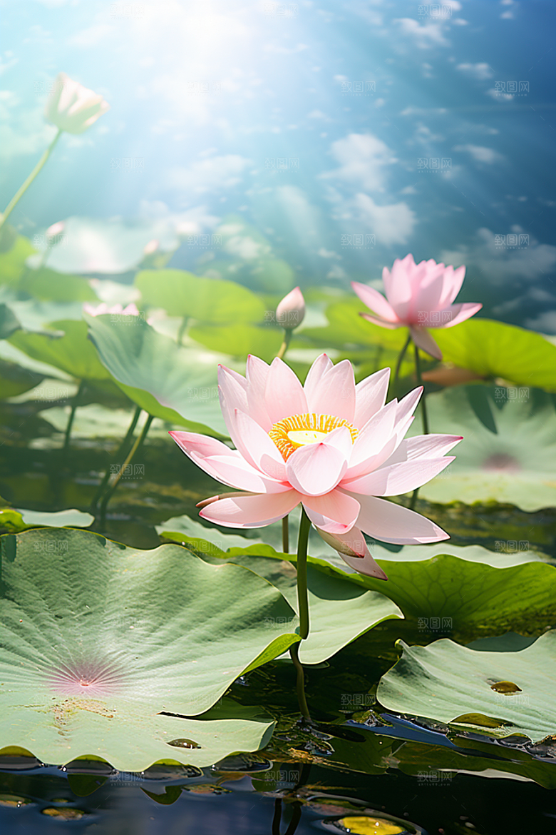 大暑节气暑气素材