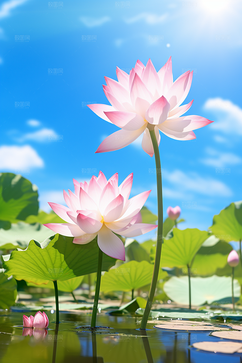 大暑氛围元素素材