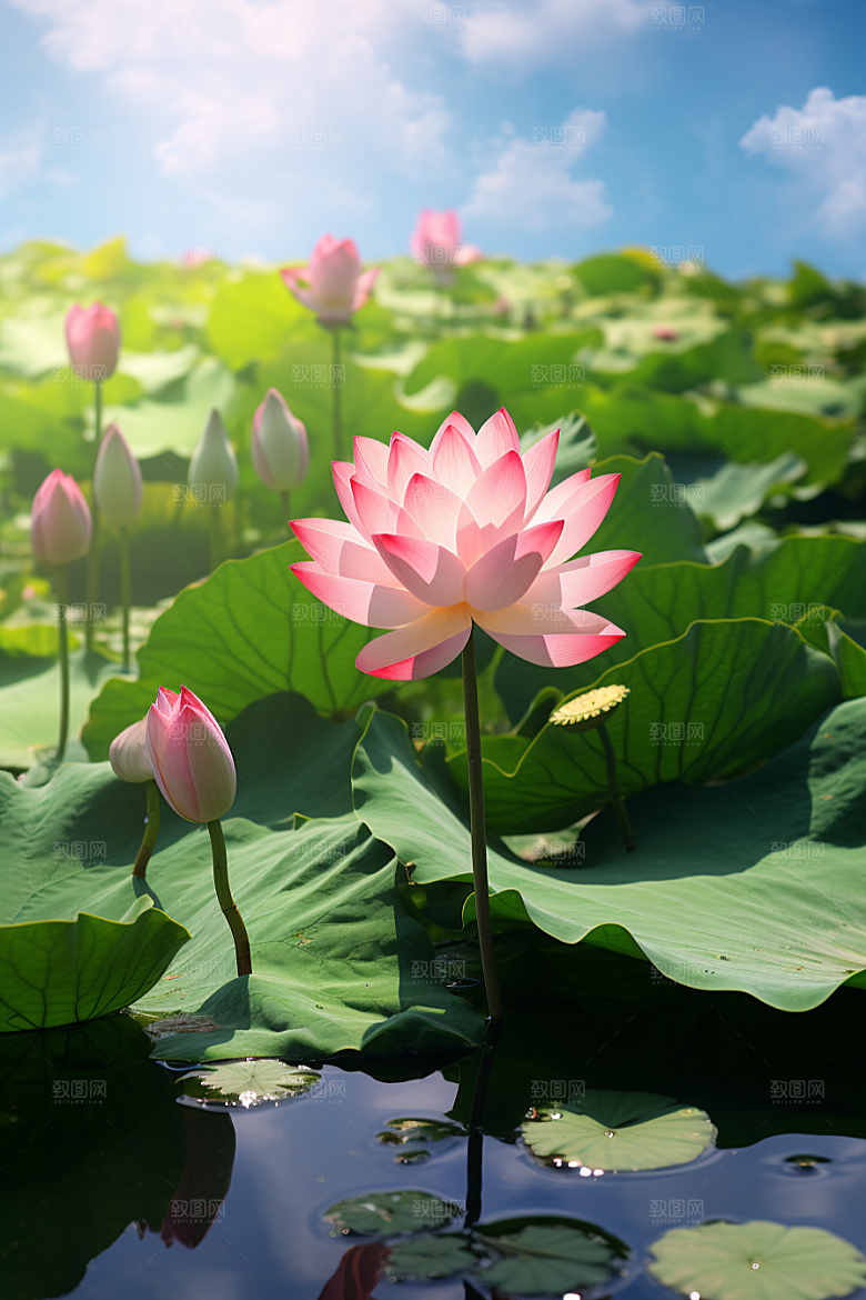 大暑二十四节气暑气素材