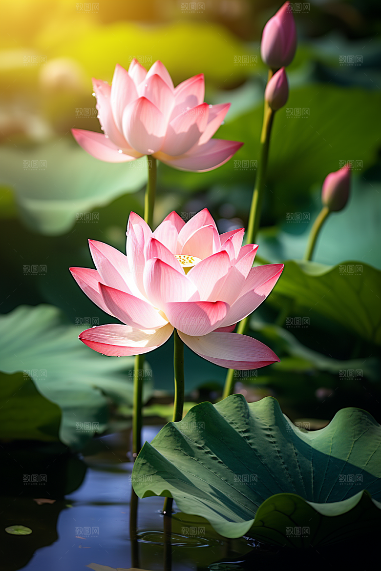 大暑炎热夏天素材