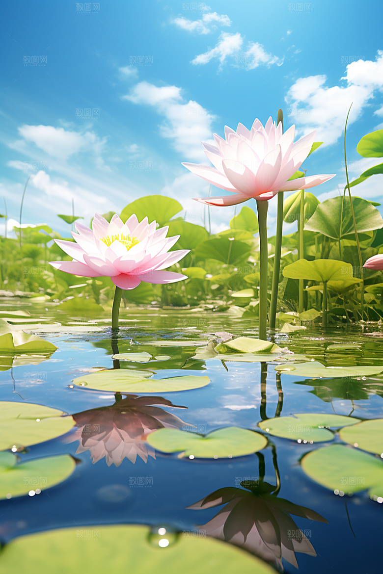 大暑元素夏天素材