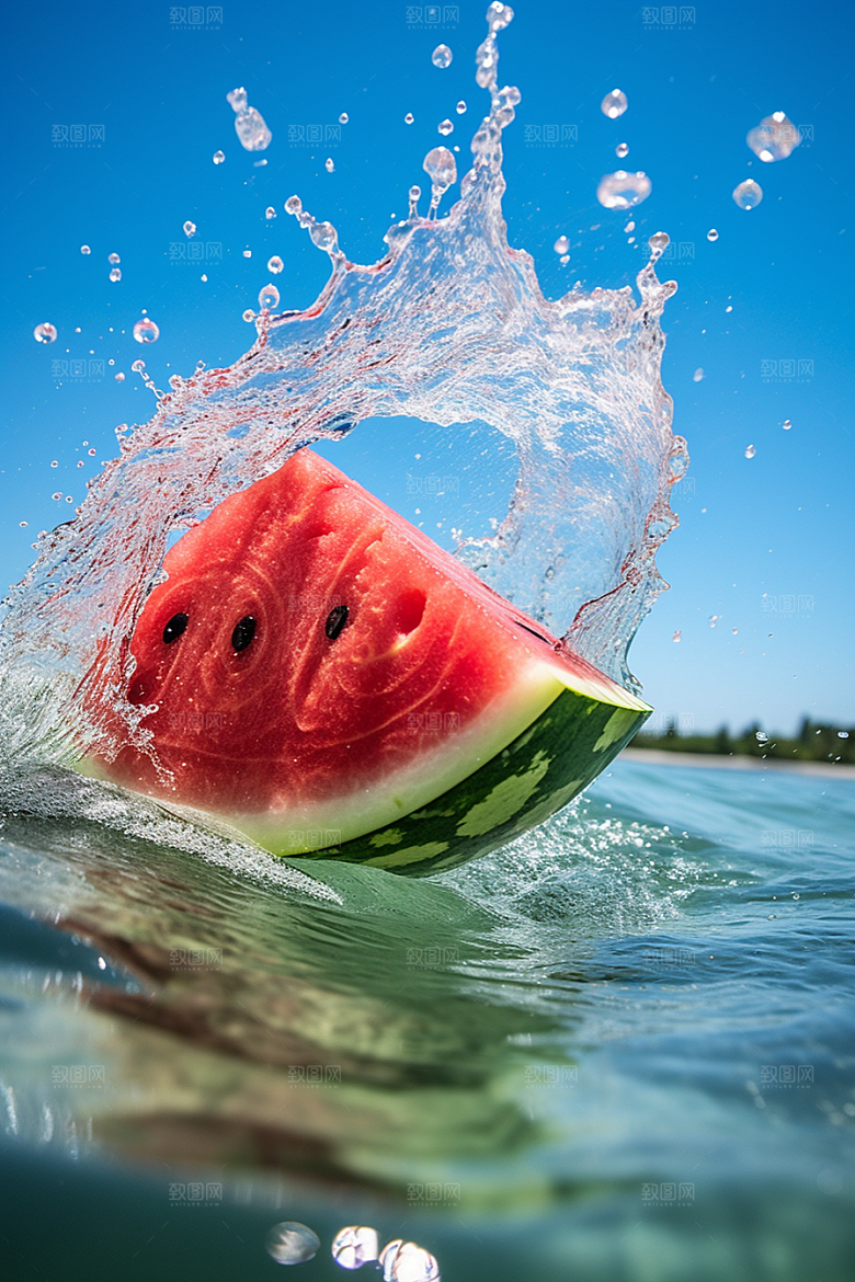 大暑盛夏炎热素材