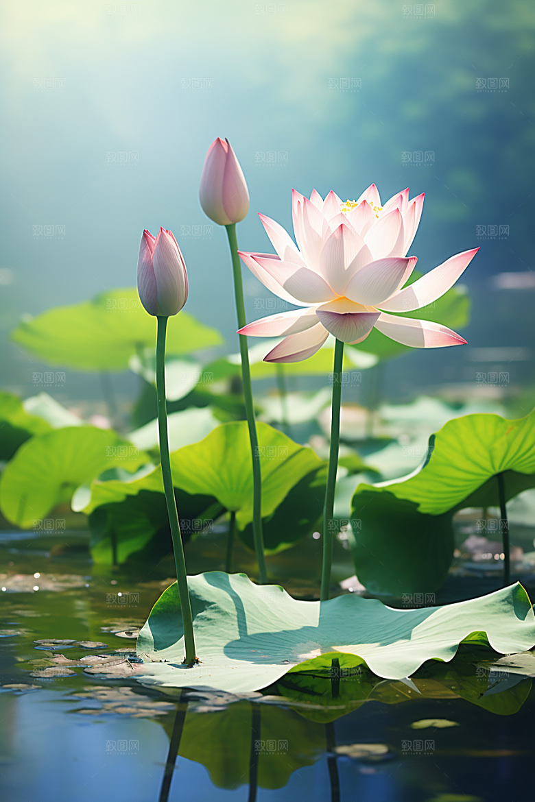 大暑节气盛夏素材