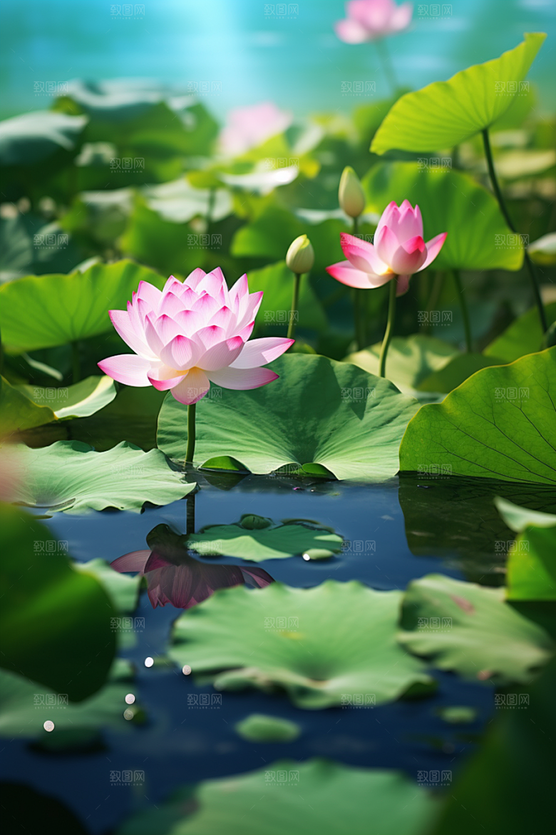 大暑清凉节气素材