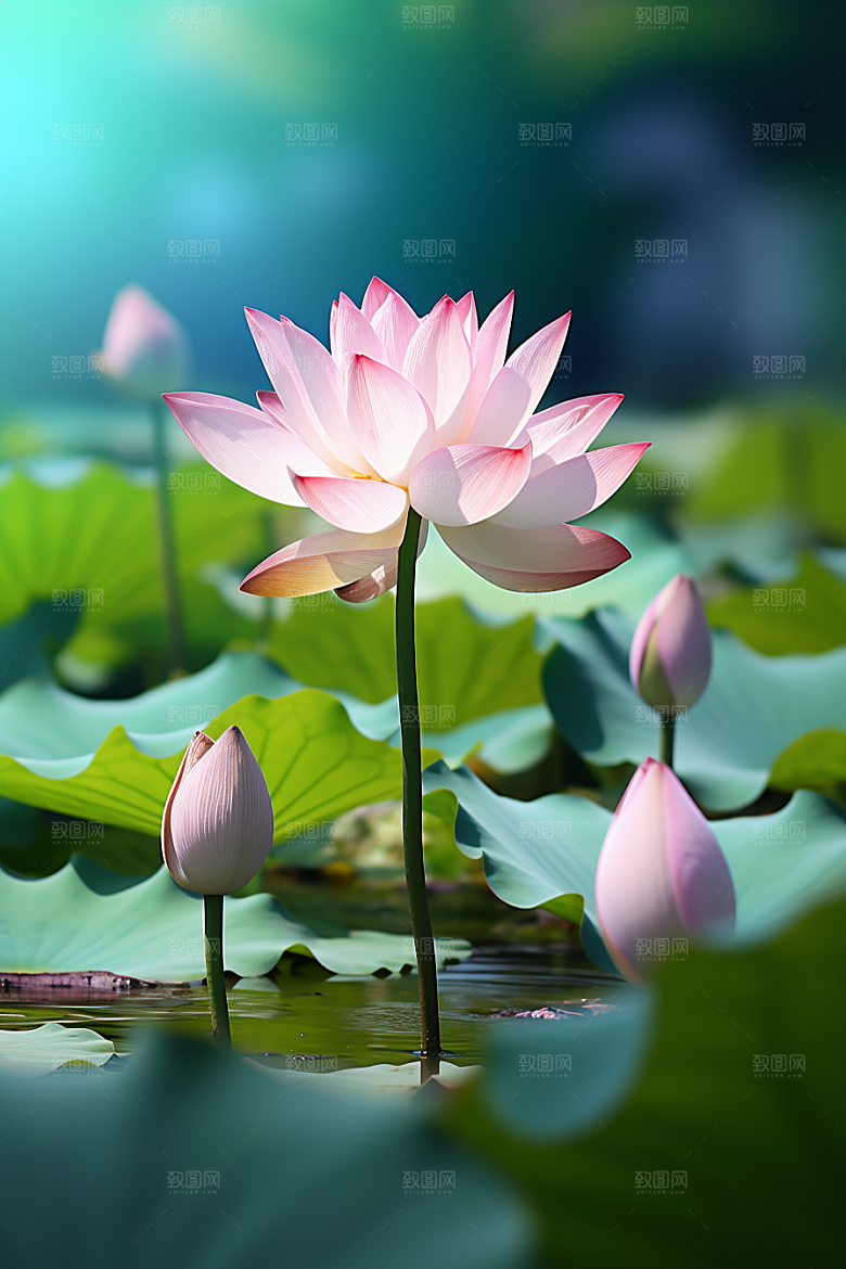 大暑氛围炎热素材