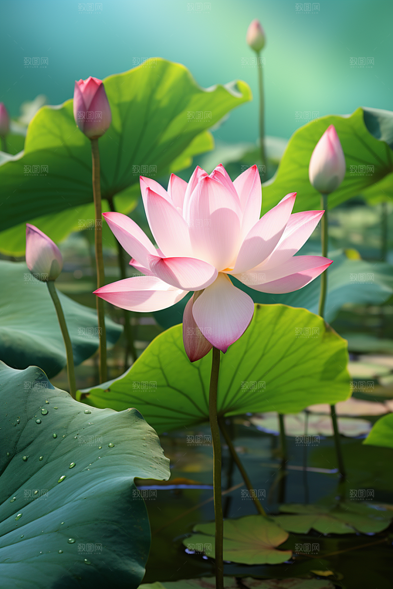 大暑节气氛围素材