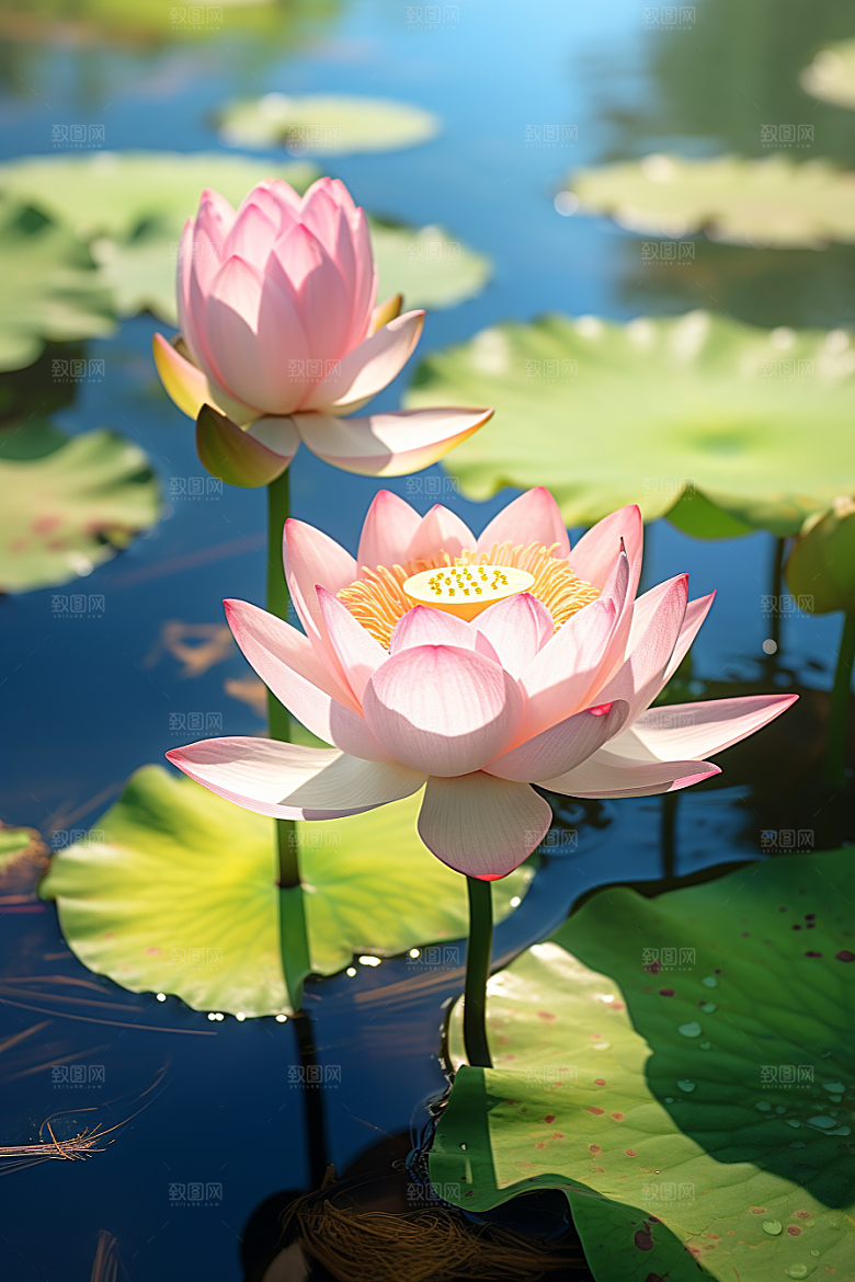 大暑节气氛围素材