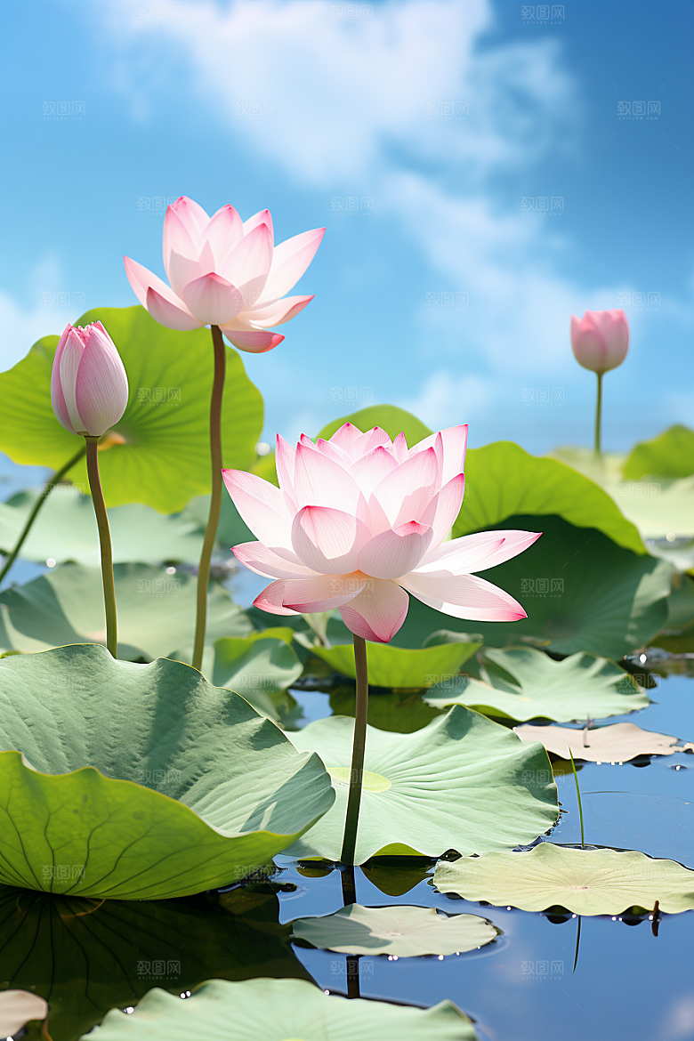 大暑暑气夏季素材