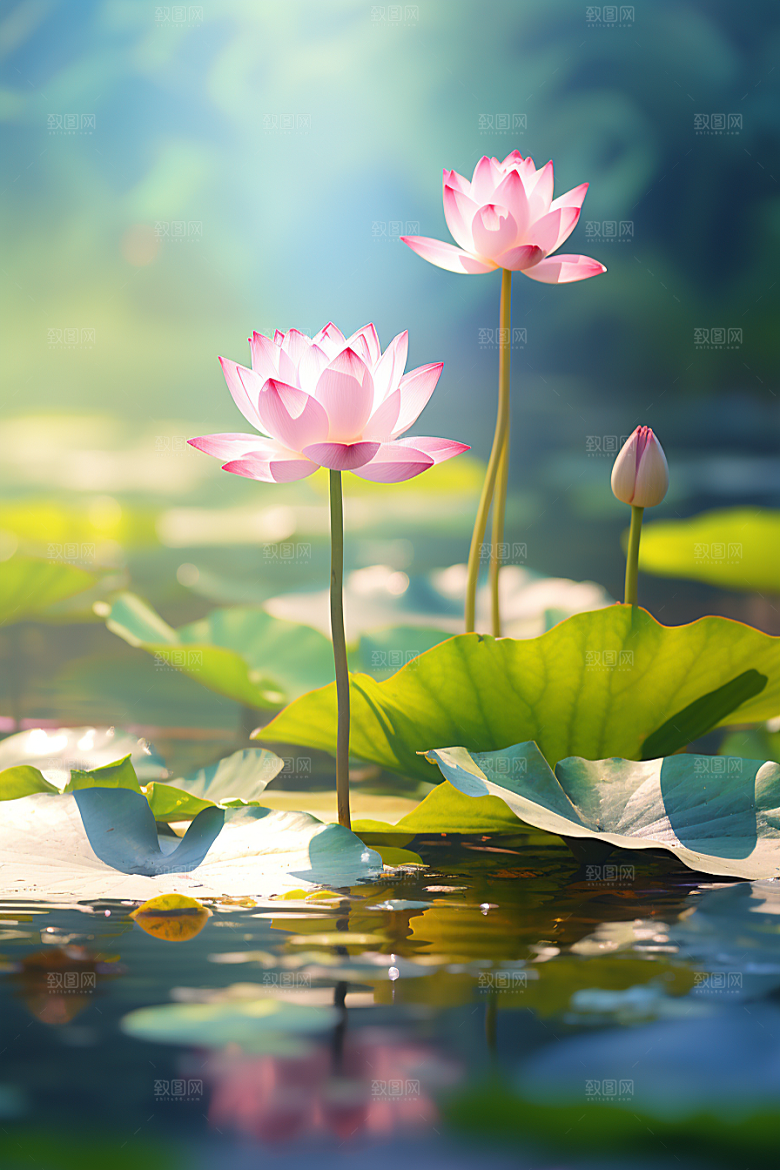 大暑节气清凉素材