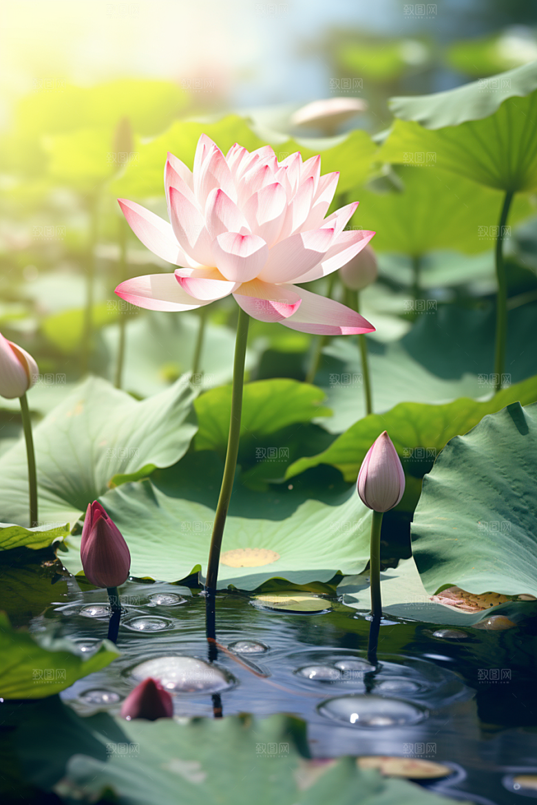 大暑盛夏氛围素材