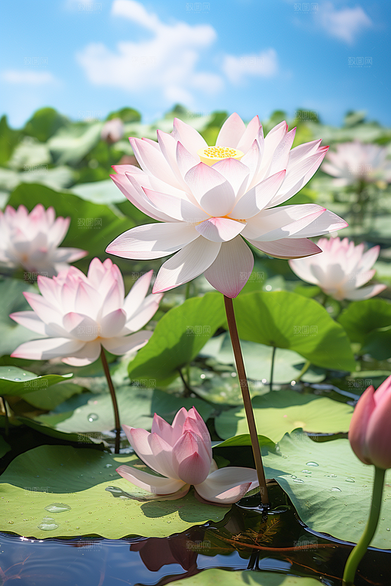 大暑二十四节气盛夏素材