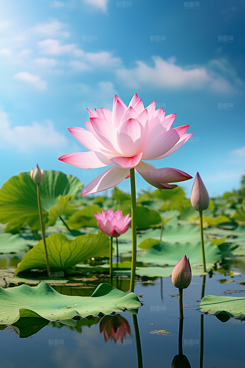 大暑暑气炎热素材