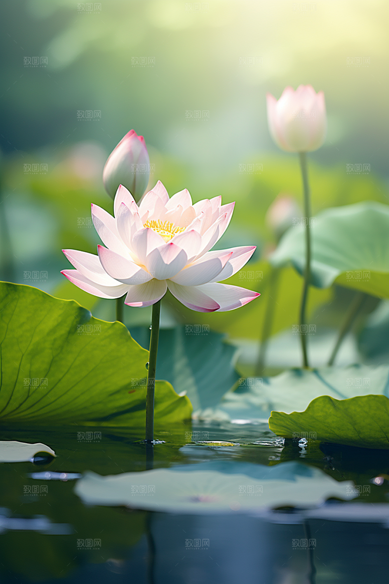 大暑节气清凉素材