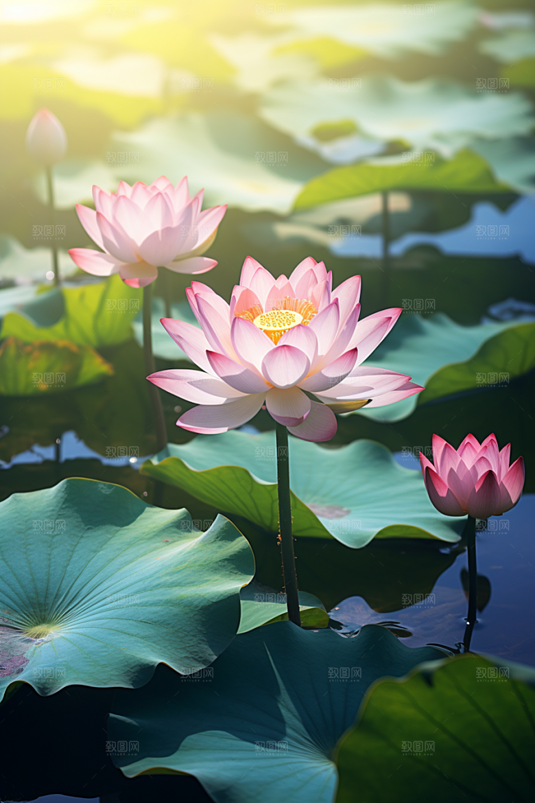 大暑暑气盛夏素材
