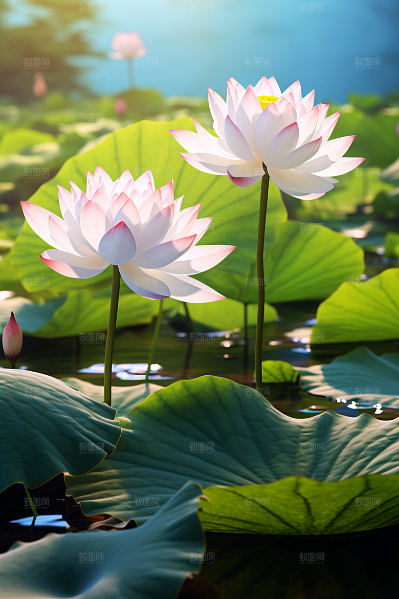 大暑暑气盛夏素材