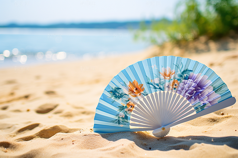 大暑暑气盛夏素材