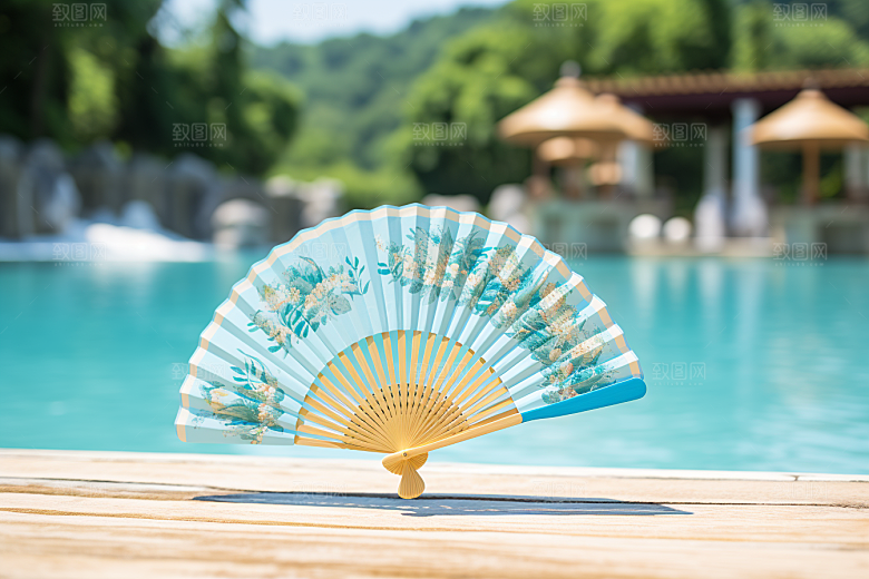 大暑氛围清凉素材