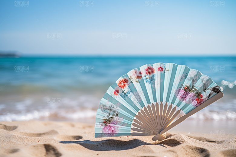 大暑夏季暑气素材