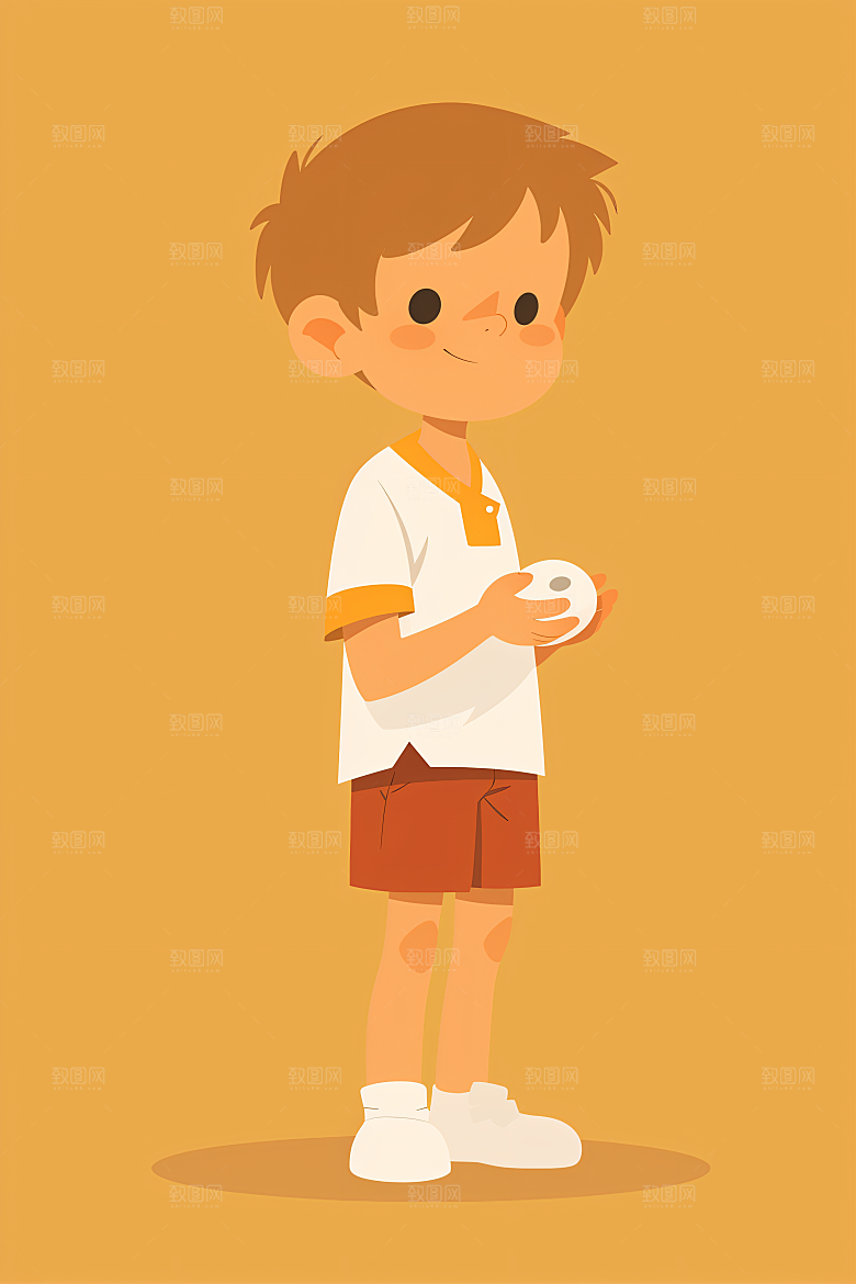 幸福童年休闲高清插画