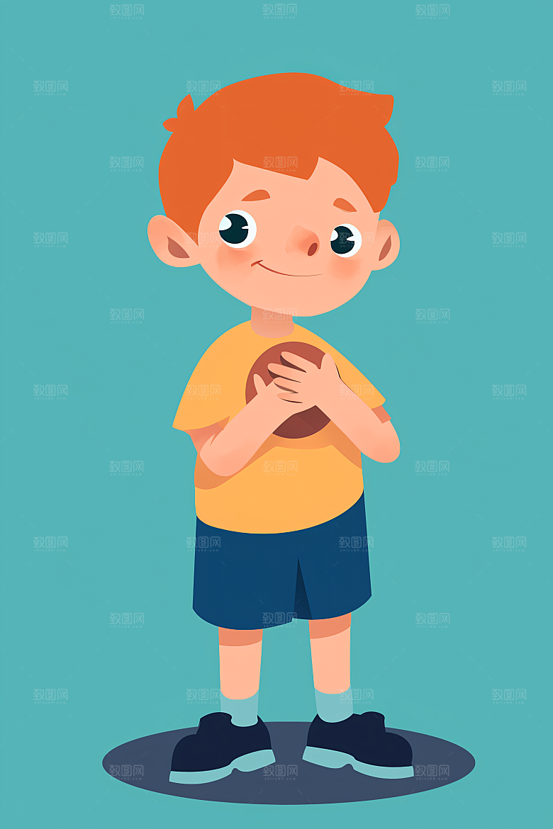 幸福童年高清清新插画
