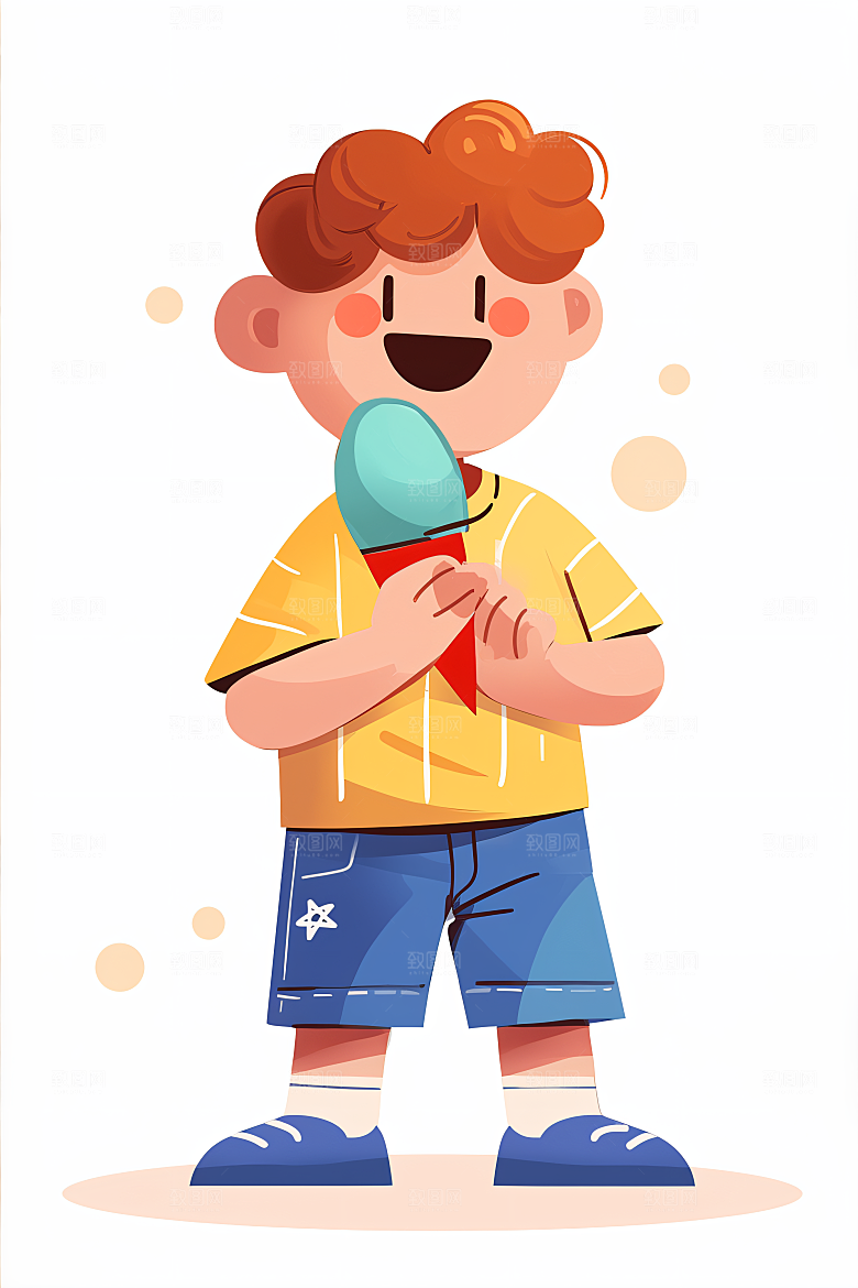 幸福童年自然休闲插画